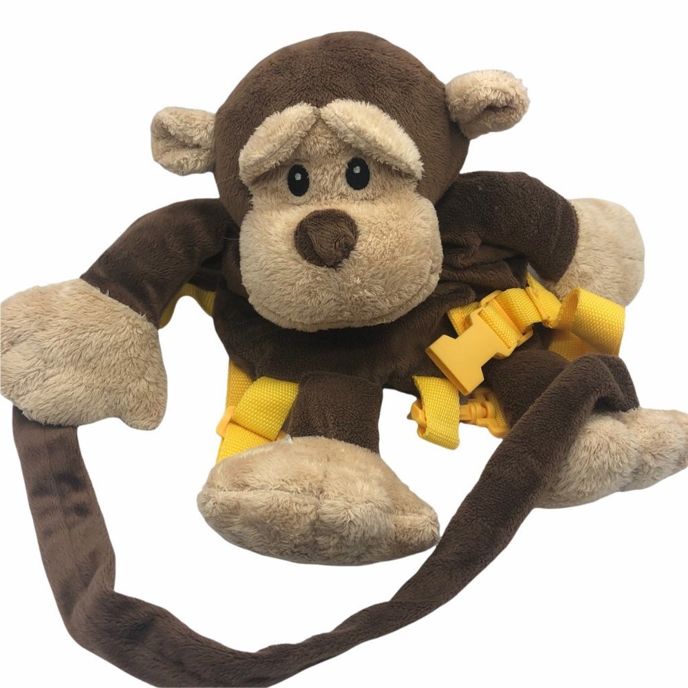 Animal Planet monkey plush backpack toddler safety harness 14"‎ stuffed animal